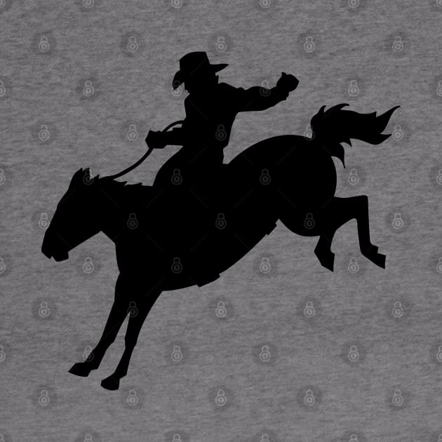 Rodeo Cowboy Silhouette by KC Happy Shop